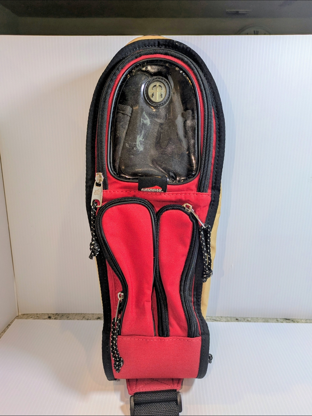 Vintage American Tourister Travel Sling Bag Crossbody Organizer Headphone Port